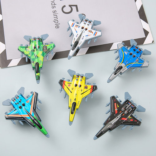 儿童铁皮合金惯性回力金属战斗机玩具男女孩迷你真模型幼儿园礼品 - 图2
