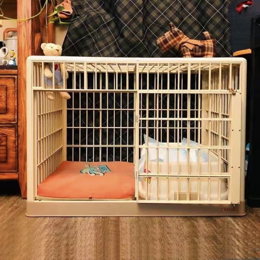 爱丽丝狗笼带厕所爱丽思树脂笼子室内中小型犬宠物笼泰迪法斗狗窝_虎窝淘