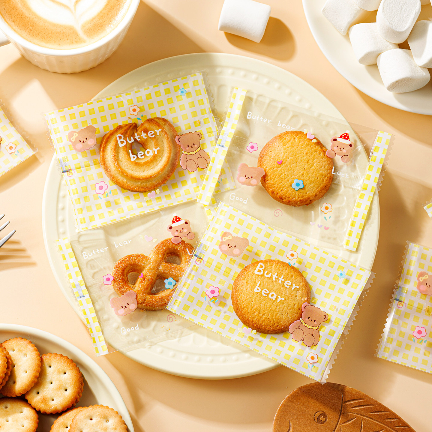 雪花酥包装袋曲奇饼干机封袋糖果奶枣打包礼盒牛轧糖单独糖纸袋口,淘宝优惠券,粉丝福利购,淘宝优惠卷