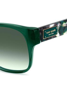 kate spade女士太阳镜偏光防紫外线渐变色可配镜片绿色渐变镜片