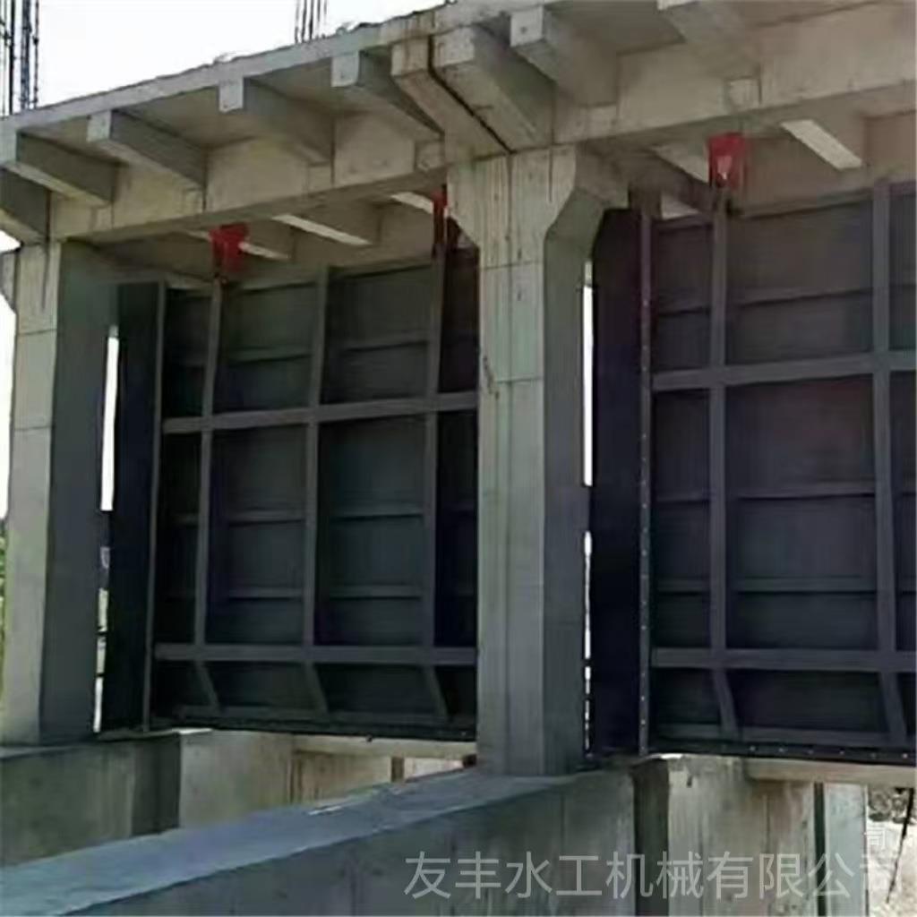 钢制闸门手电电动机闸一体平板不锈钢滑轮式铸铁闸门弧形钢闸门 - 图2