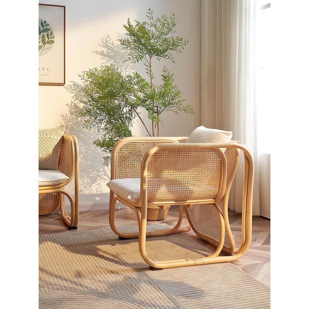 藤椅双人沙发组合椅子复古阳台竹藤休闲民宿藤编简约藤椅东南亚风,淘宝优惠券,粉丝福利购,淘宝优惠卷