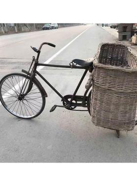 老自行车怀旧收藏70年代民俗老物件老货洋车老式旧二八自行车古董