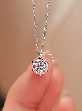 钻石项链女轻奢情人节送女友