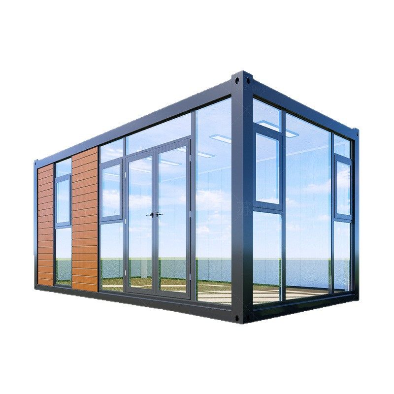 玻璃幕墙打包箱房定制出口澳洲带装饰板户外移动幕墙打包集装箱房,淘宝优惠券,粉丝福利购,淘宝优惠卷