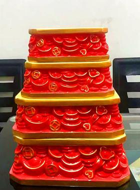 佛像底座财神陶瓷元宝加高座观音菩萨台供奉供佛方形垫高神像托架