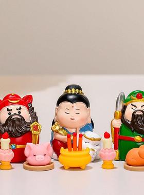 钟馗防小人物件十二生肖守护神仙本命年办公工位桌面玄学好运摆件