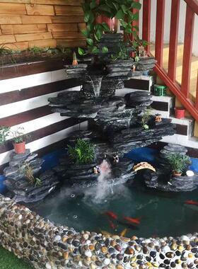 天然真石假山流水喷泉庭院花园造景观鱼池装饰室内阳台原石头摆件