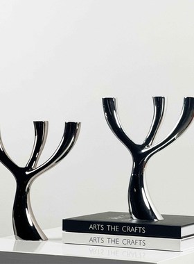 轻奢现代抽象客厅电视柜玄关装饰动物摆件家居酒柜高档工艺品摆设