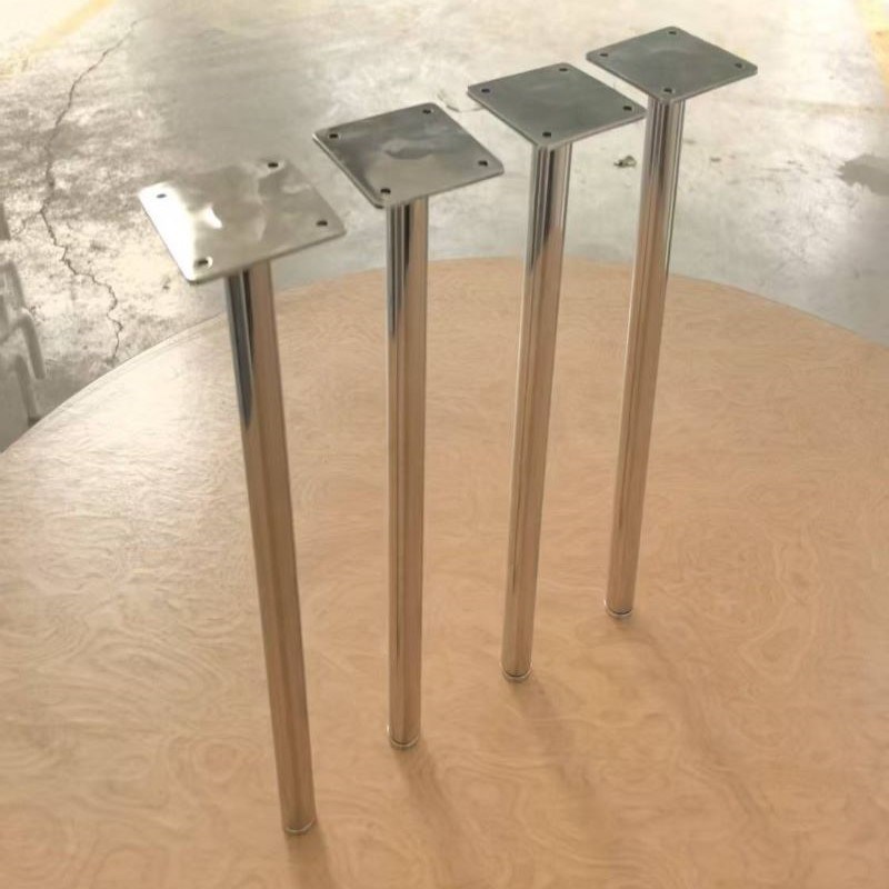 不锈钢桌腿支架桌子腿可定制吧台A脚支撑柱书桌办公桌茶几金属桌 - 图0