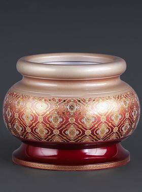 纯铜佛前祭，全套摆件，佛香炉，水杯，水果盘，花瓶，灯笼，神仙