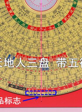 罗国源罗盘高精度香港老字号8寸28层彩面综合盘纯铜面板铝箱木盒