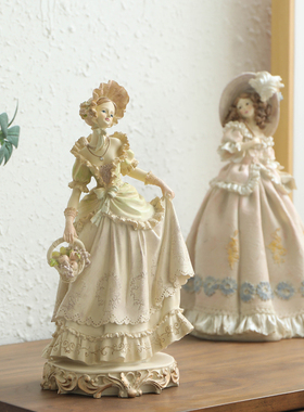 欧式人物摆件创意家居客厅酒柜电视柜美女工艺品天使礼品装饰品