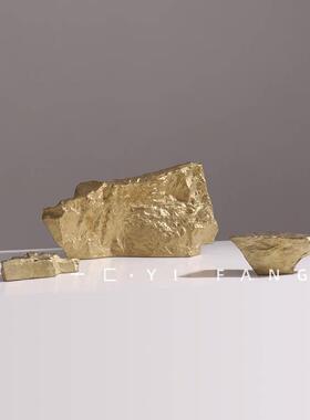 依依新中国风售楼处假山饰品书房陶瓷石饰品陈列厅台面艺术