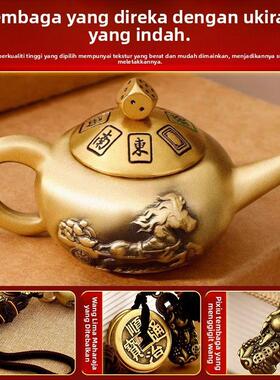 把把壶手玩件黄铜把把胡打麻将赢钱神器男士手把件马上胡生日礼物