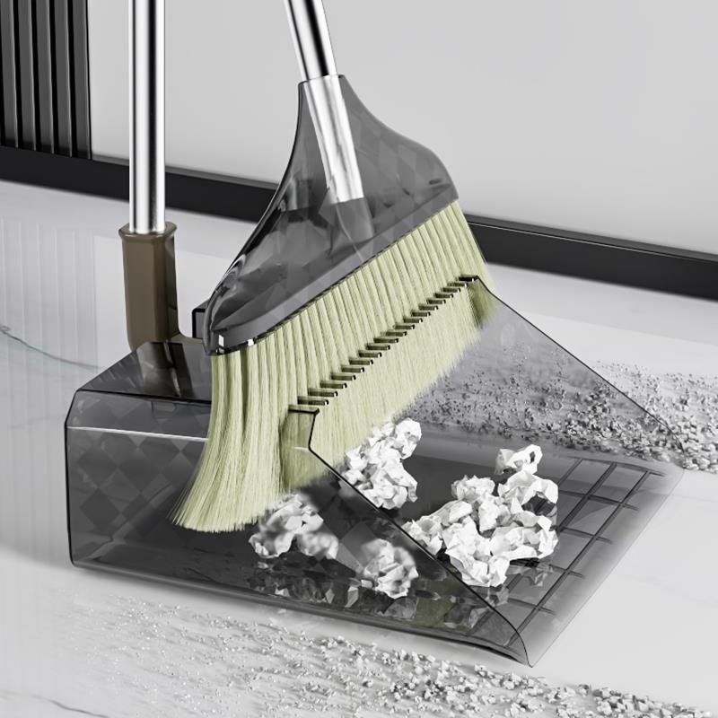 扫把套装2025新款家用笤帚簸箕组合可折叠扫地不粘毛发扫帚垃圾铲 - 图2