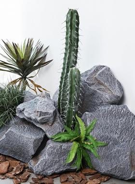 彷真泡沫石头摆件园林假石头拍摄道具室内雕塑装饰绿植造景景观石
