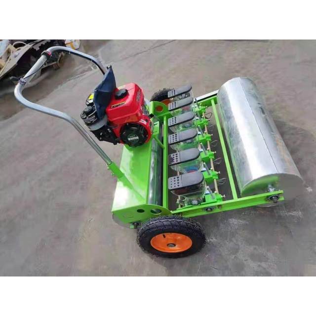 Hand-pushed gasoline vegetable seeder, rapeseed millet rice seeder, sesame small on-demand machine