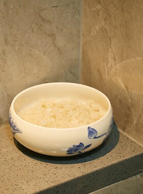 正东卫生间西北厕所岫玉龙龟瓷E碗盐碗荷青龙图送粗盐吸潮