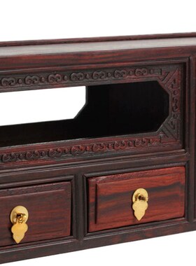 红酸枝质复古仿明清家具微缩模型 电视柜微型家具工艺品摆件厂家
