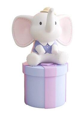 卡通大象客厅大型m落地摆件家居沙发旁电视柜装饰品乔迁新居礼品