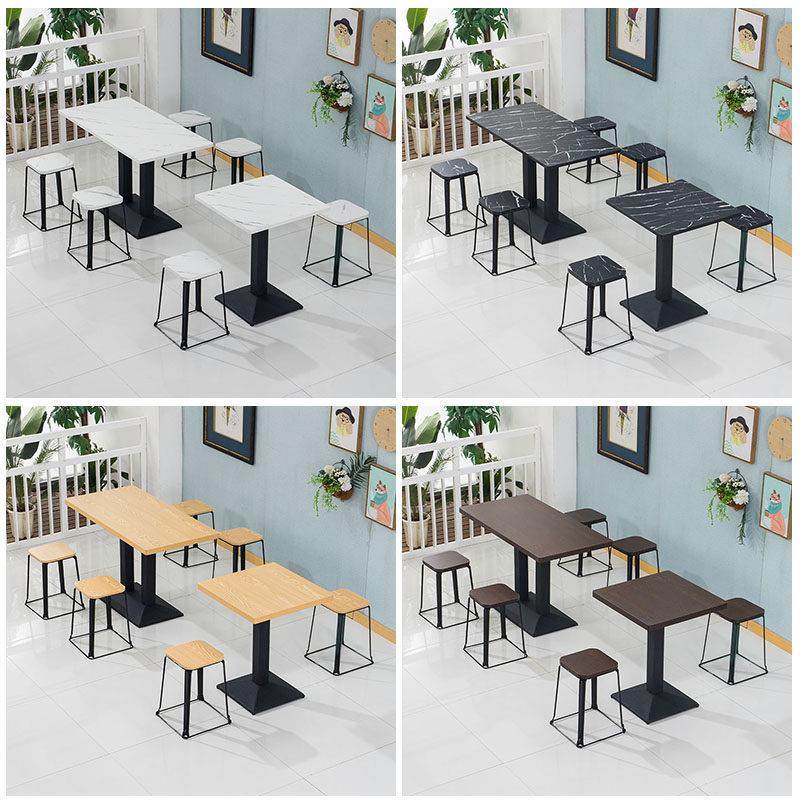 定制餐饮小吃店快餐桌商用面馆奶茶店饭店餐桌椅子组合简约长方形,淘宝优惠券,粉丝福利购,淘宝优惠卷