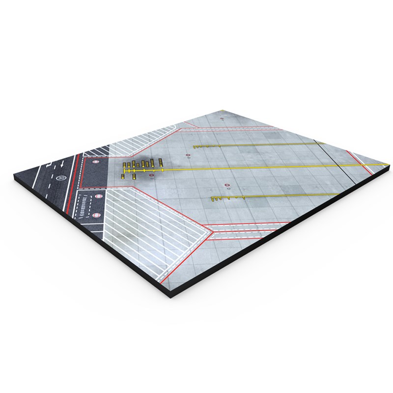 1:400   客机模型 机场 图B纸  角度展示 斜机位 成品木质地台 - 图2