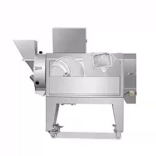 商用双头切片机 全自动多功能切菜机 饭堂厨房食品土豆姜片切条机 - 图1