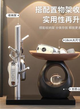 时来运转钥匙收纳玄关摆件入户门口鞋柜客厅电视柜装饰品乔迁礼物