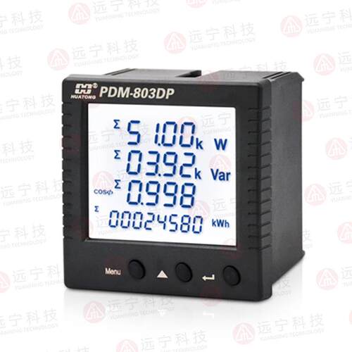 PDM-803DP-DS-A+E+C-5A-400V-AC220V三相电流/电压/有功功率测量 - 图1