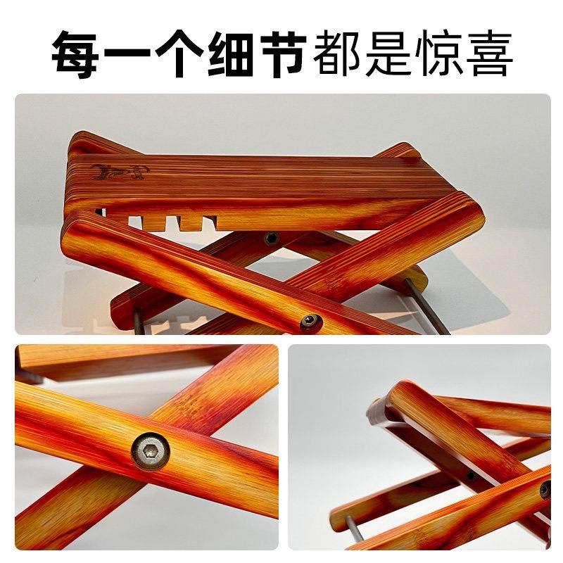 吉他脚踏板实木折叠脚蹬脚踏古典脚踏凳便携式民谣通用升降踩脚架,淘宝优惠券,粉丝福利购,淘宝优惠卷