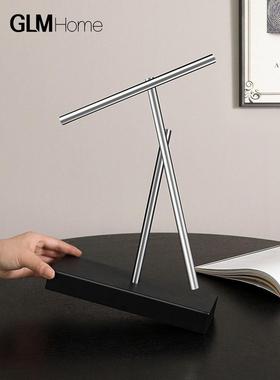 牛顿摆钢铁侠混沌摆件永动机模型永动仪桌面摆设家居装饰创意礼品