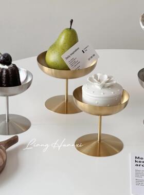 梁欢喜不锈钢高脚杯，冰淇淋，甜点杯，高价值珠宝，杂物存放装饰