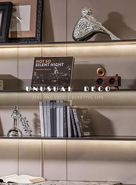 UNUSUAL 样板间电视柜背景墙音响装饰盒抽象人物组合现代饰品摆件