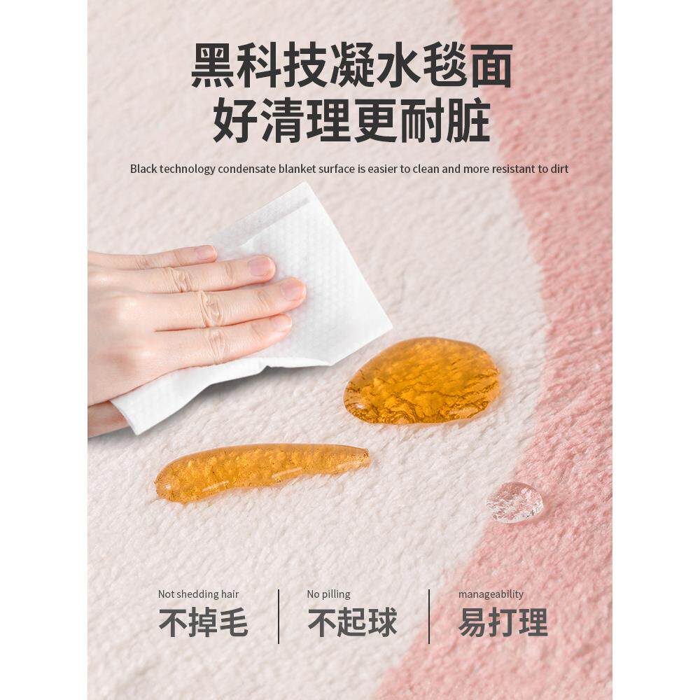 Long Bedroom Rug Bedside Bedside Blanket Master Bedroom Girls Cute Plush Thickened Kids Room Floor Mat No