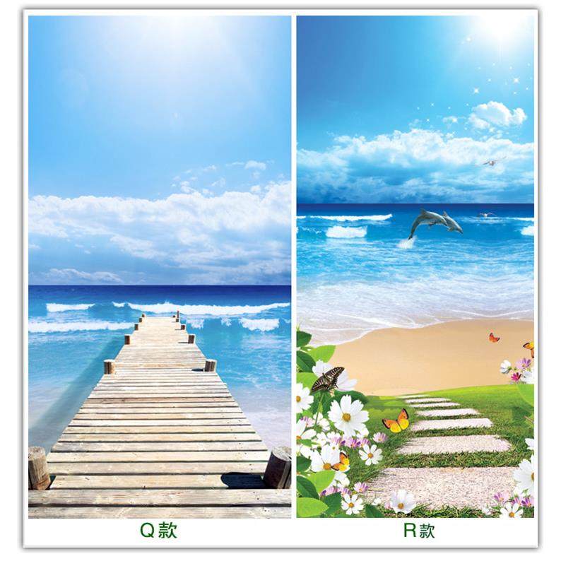 玄关过道墙贴画3d立体壁画自粘防水壁纸客厅墙纸贴纸林荫小道定制,淘宝优惠券,粉丝福利购,淘宝优惠卷