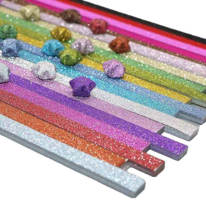 闪钻亮粉渐变色星星成品五角星幸运星手工折纸纸条材料许愿瓶填充,淘宝优惠券,粉丝福利购,淘宝优惠卷