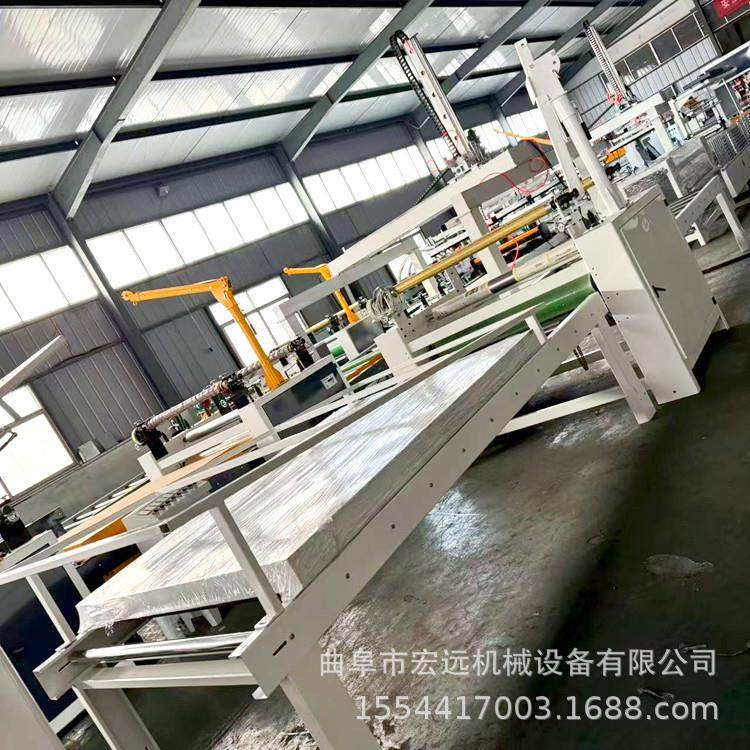 pvc发泡板密度板宣高速纸贴纸机双面滚胶贴面机自动进板自动码垛,淘宝优惠券,粉丝福利购,淘宝优惠卷