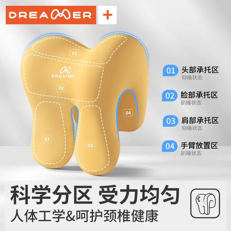 知梦人办公室头枕午睡电脑椅子加高头靠颈枕工位午休坐着仰睡神器,淘宝优惠券,粉丝福利购,淘宝优惠卷