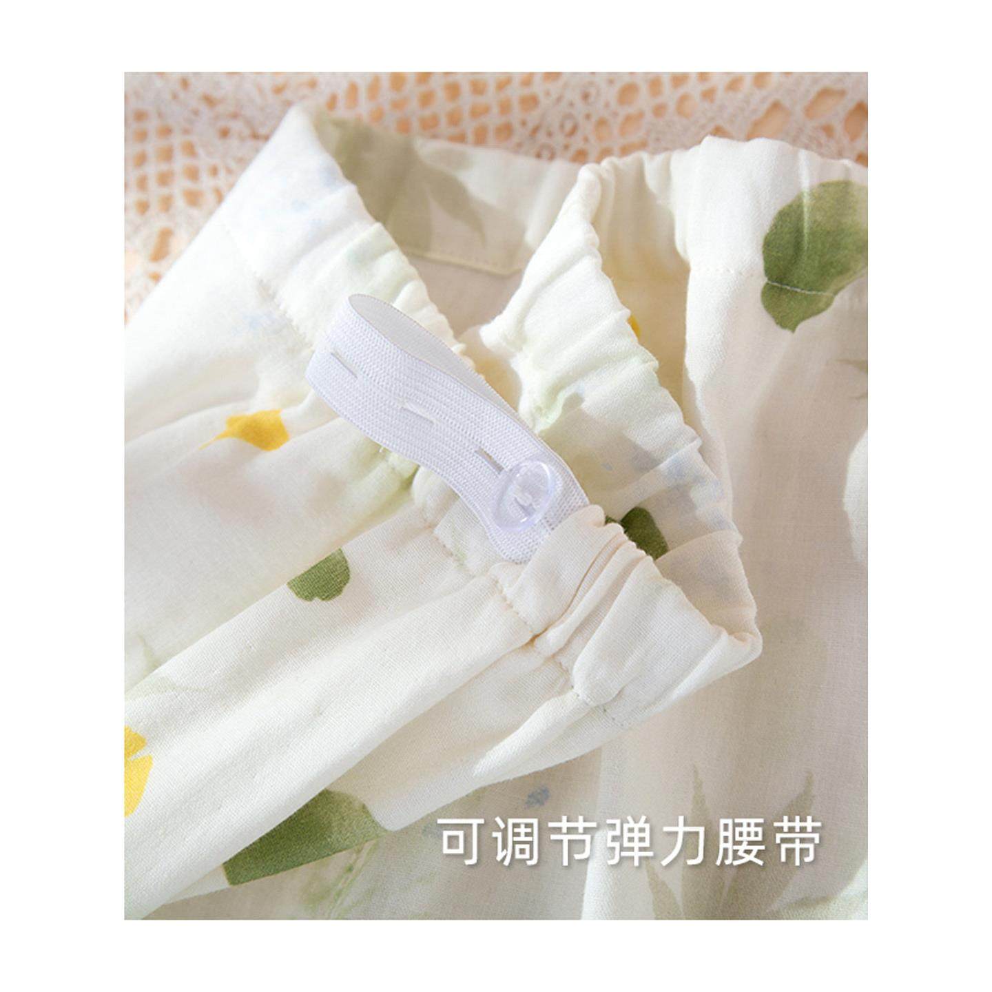 2025新款田园婴儿纯棉双层纱布月子服春秋夏季可调节薄款哺乳睡衣,淘宝优惠券,粉丝福利购,淘宝优惠卷