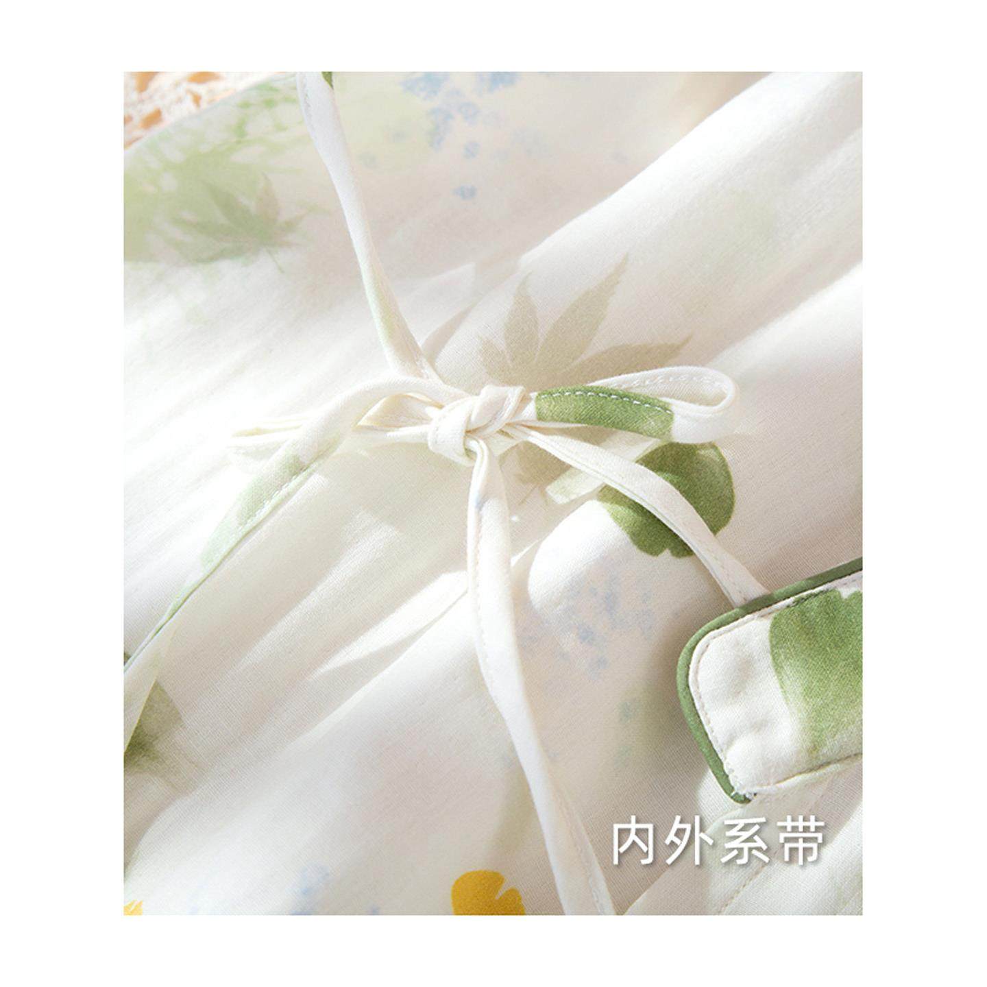 2025新款田园婴儿纯棉双层纱布月子服春秋夏季可调节薄款哺乳睡衣,淘宝优惠券,粉丝福利购,淘宝优惠卷