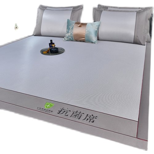 可定制抗菌凉席夏l天冰丝席可水洗三件套床笠款空调席夏季折叠软 - 图3
