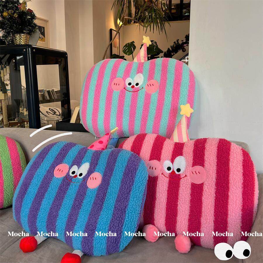 网红多巴胺羊羔绒毛肚枕头办公室靠垫可爱护颈助眠学生宿舍午睡枕,淘宝优惠券,粉丝福利购,淘宝优惠卷