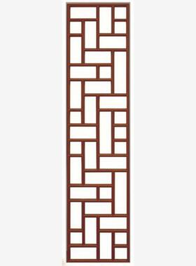 东阳木雕仿古门窗中式实木花格子背景墙隔断玄关木格子屏风可定制