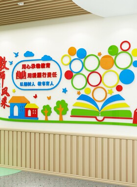 教师风采c展示墙贴幼儿园教室环创老师简介照片墙面装饰品班级布