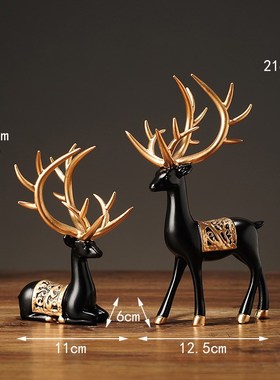 新中式摆件酒柜家居装饰品客厅家装软装工艺品电视柜摆设小创意