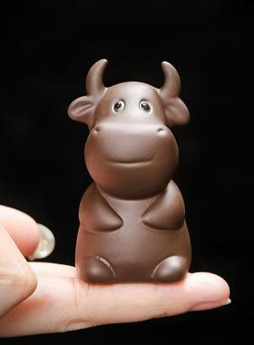 虎马狗三河消防站迷你饰品银午生肖三河贵族陶瓷十二生肖