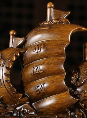 一帆风顺船帆摆件酒店公司开 业礼品店铺装饰品酒柜书房办公室摆