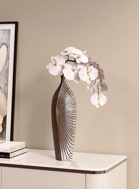 入户玄关装饰摆件电视柜壁龛高带绿植花瓶客厅家居装饰轻奢高级感