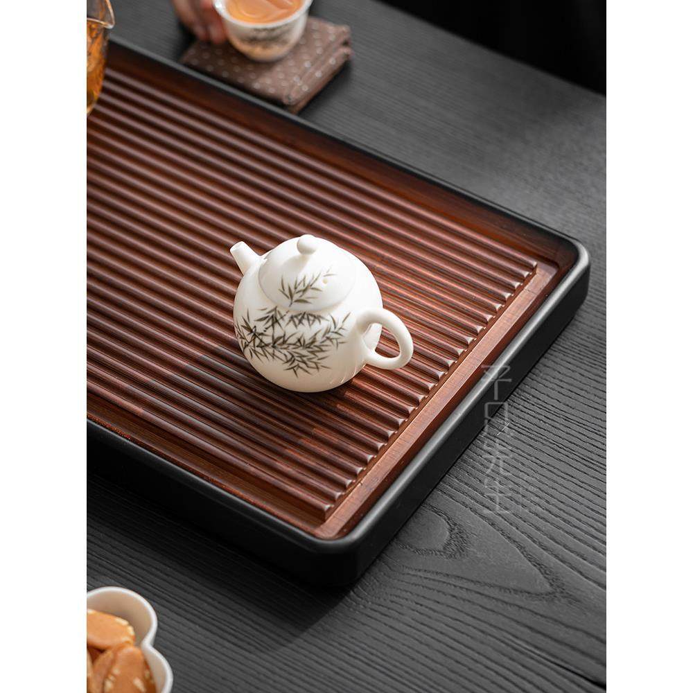 平凡先生听风竹制茶盘家用排水式干泡茶台茶海办公室长方形茶托盘,淘宝优惠券,粉丝福利购,淘宝优惠卷